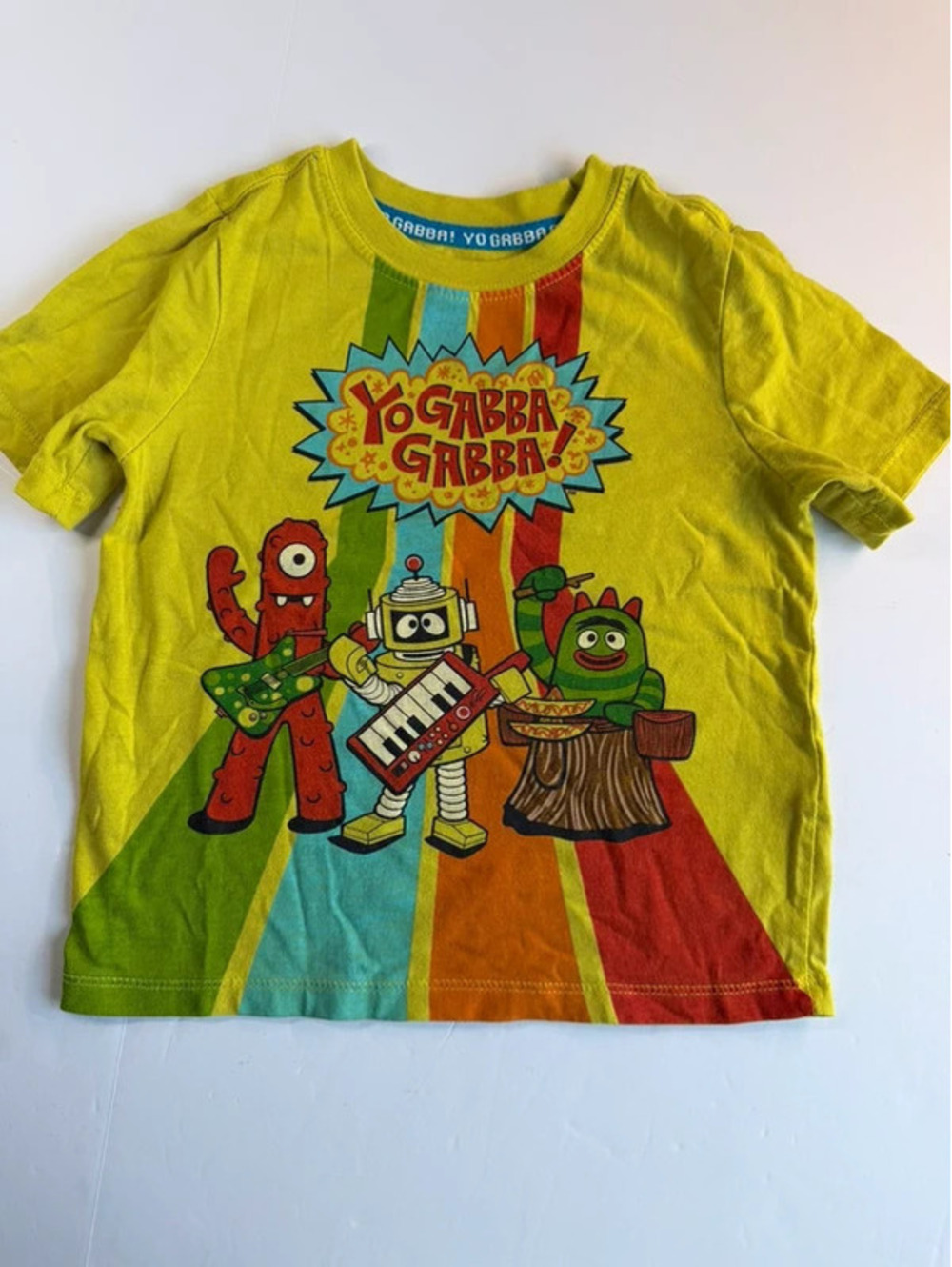Yo Gabba Gabba! Toddler Boys Graphic T-Shirt Green Size 3T